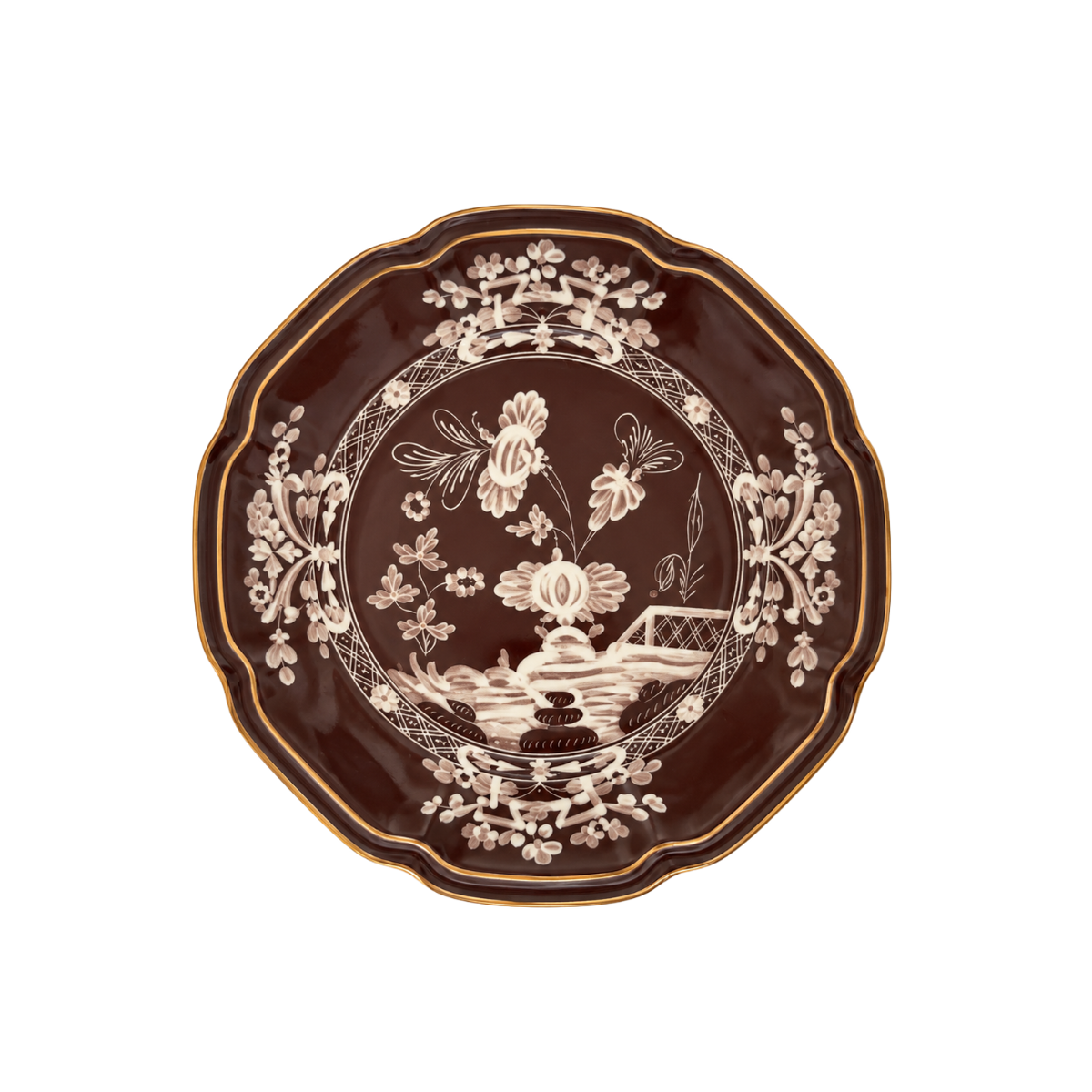 GINORI DINNER PLATE BROWN