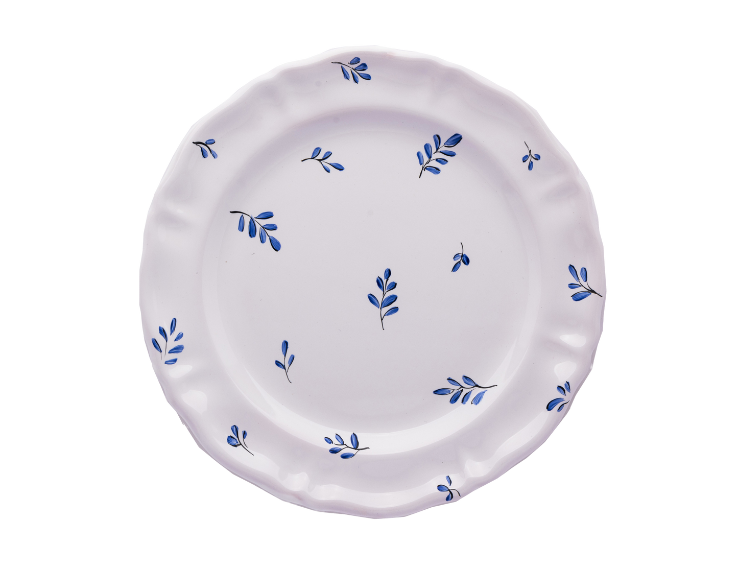 MOUSTIERS SALAD PLATE IN BLUE