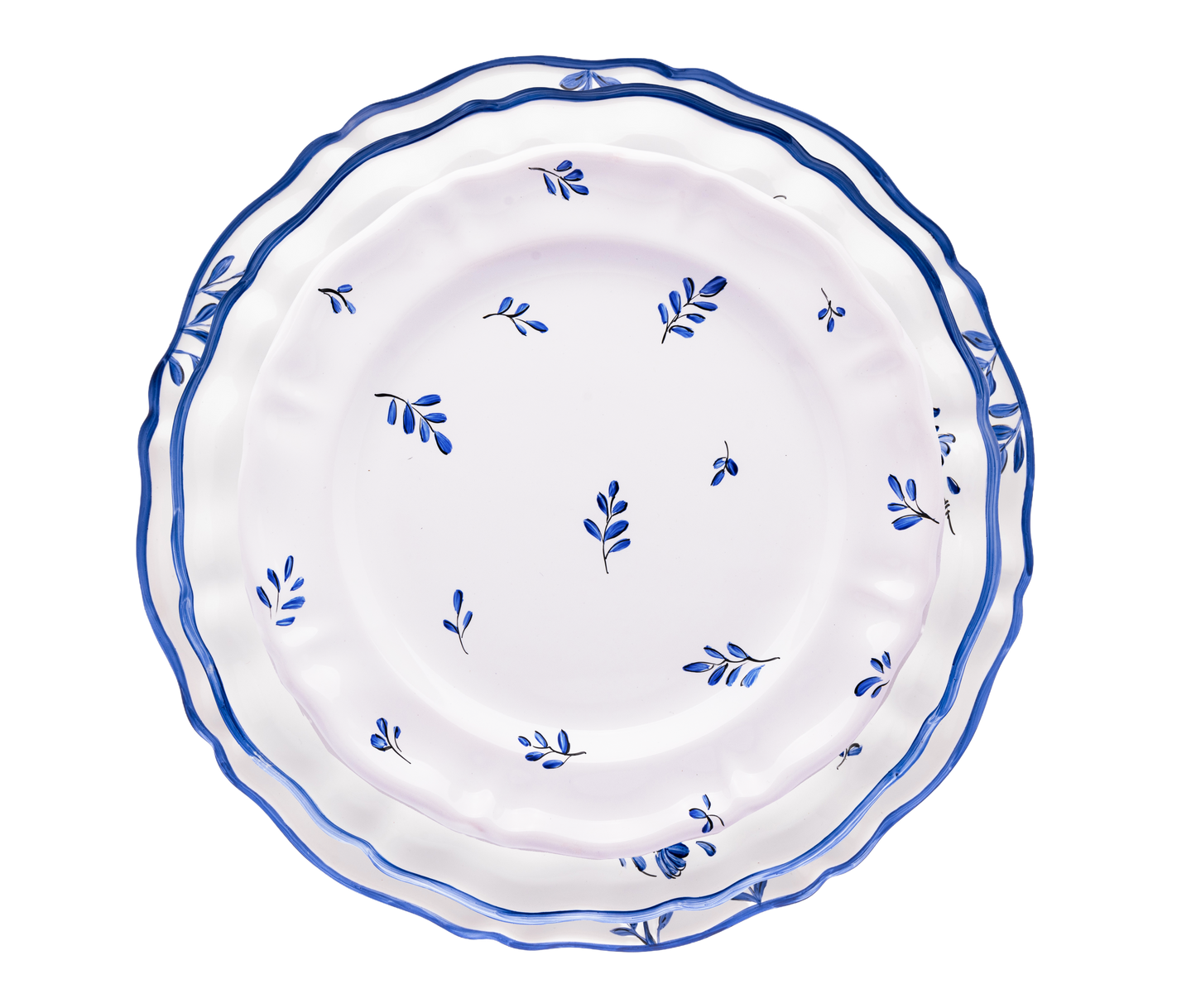 MOUSTIERS CHARGER PLATE IN BLUE