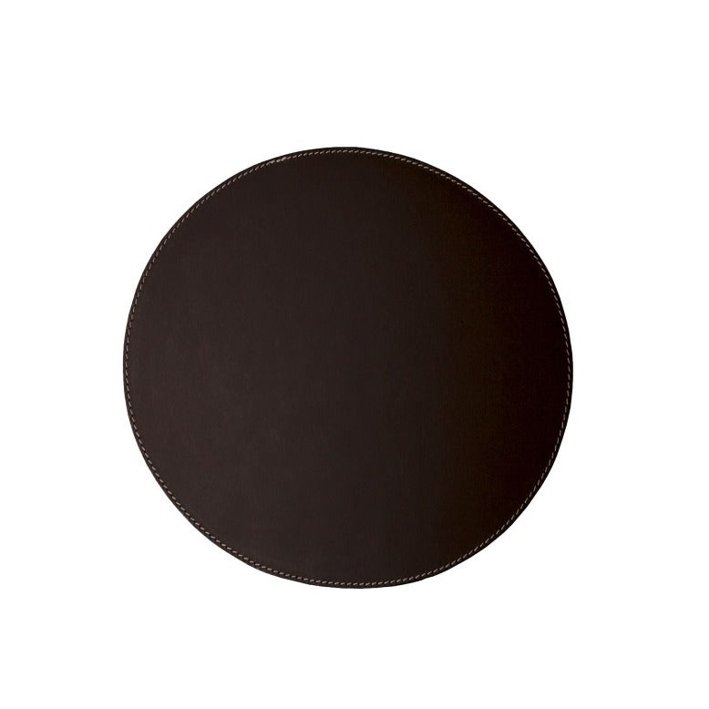 Leather Placemat in Dark Brown