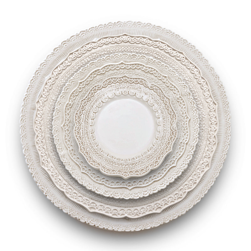 FINEZZA CREAM LACE SALAD PLATE