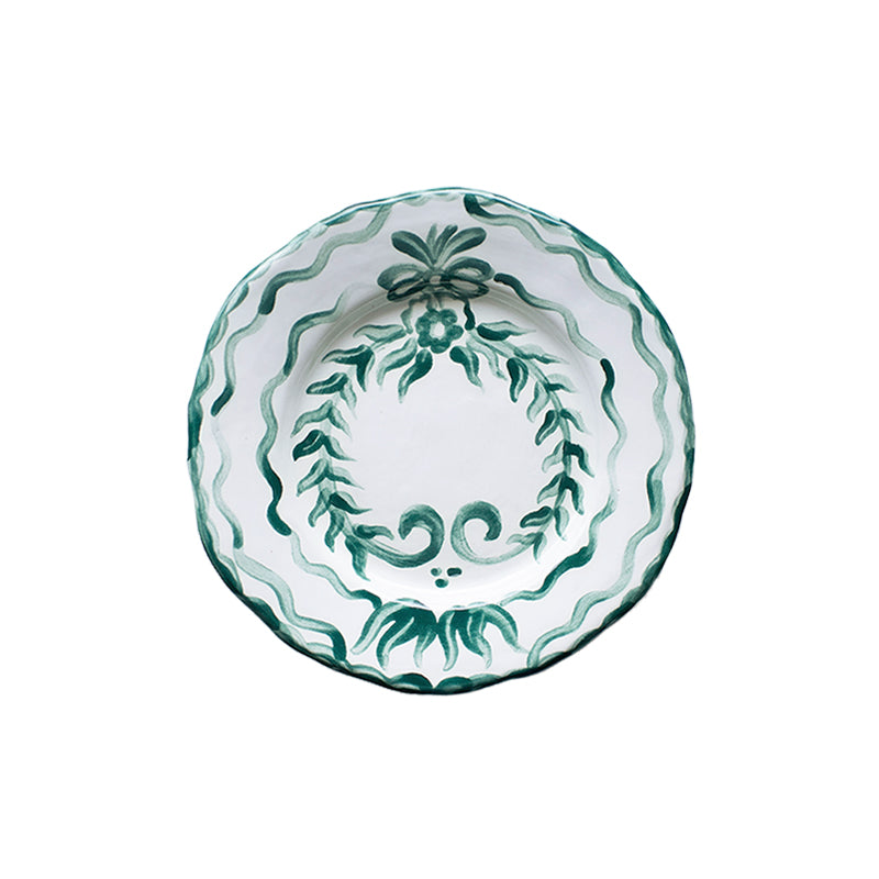 SIMPLY GREEN FLORAL SALAD PLATE