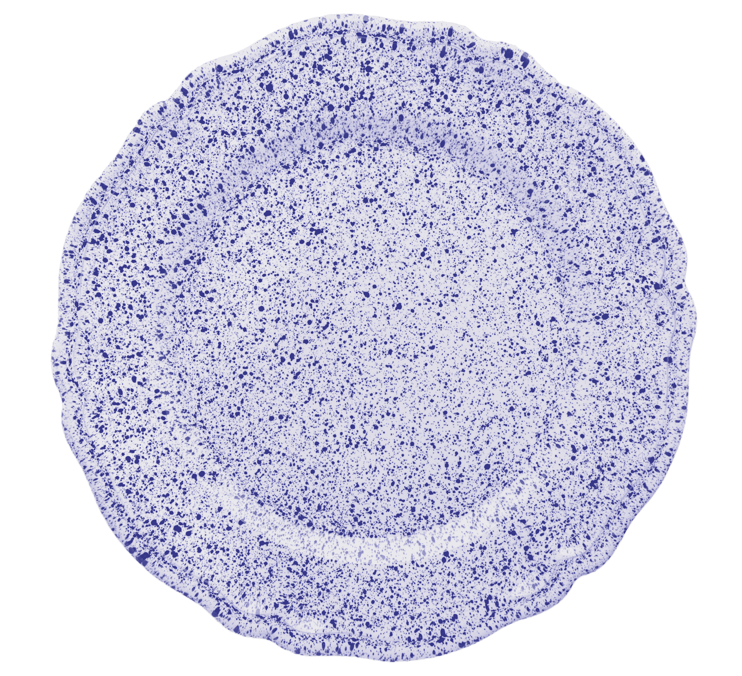 ALPINE SPLATTER CHARGER PLATE IN BLUE