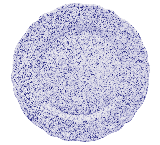 ALPINE SPLATTER CHARGER PLATE IN BLUE