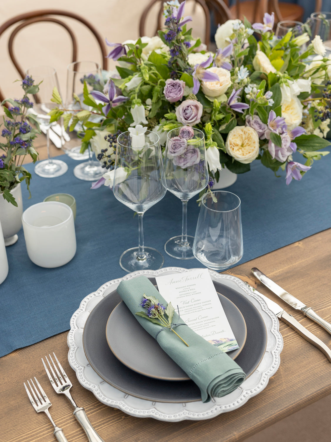 HEATH INDIGO SLATE SALAD PLATE