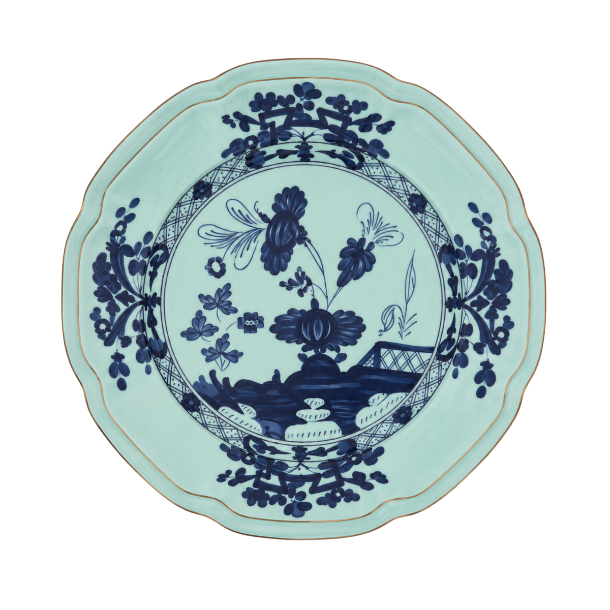 BLUE GINORI SALAD PLATE