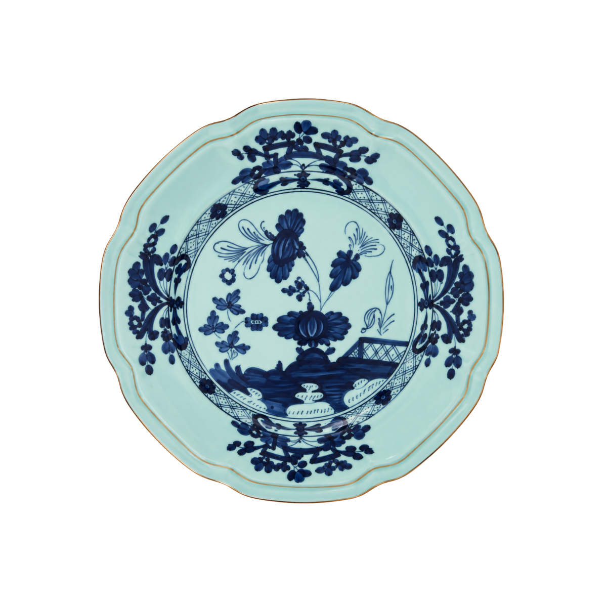 BLUE GINORI SALAD PLATE