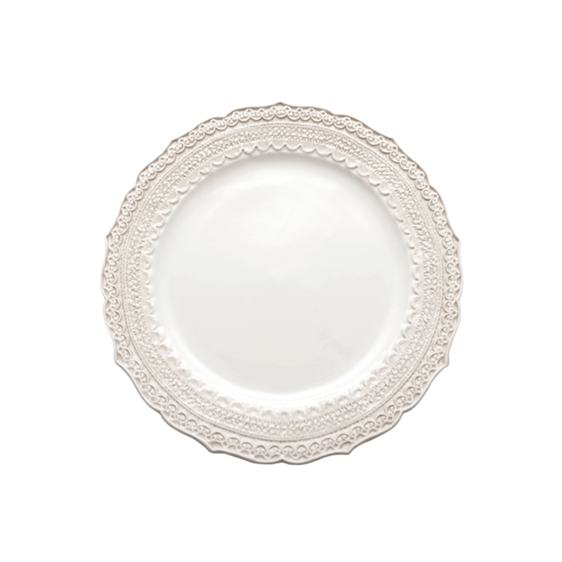 FINEZZA CREAM LACE DINNER PLATE
