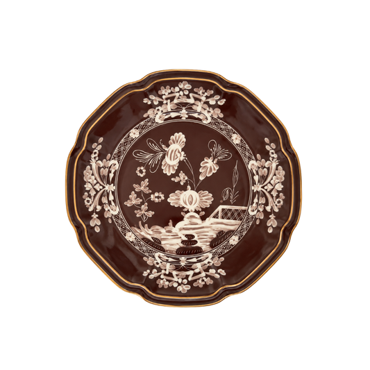 GINORI SALAD PLATE BROWN