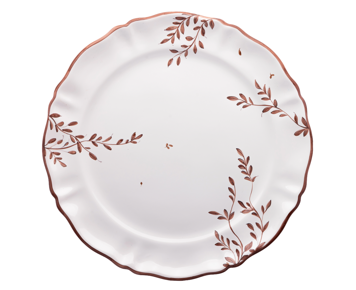 MOUSTIERS CHARGER PLATE IN CHOCOLAT