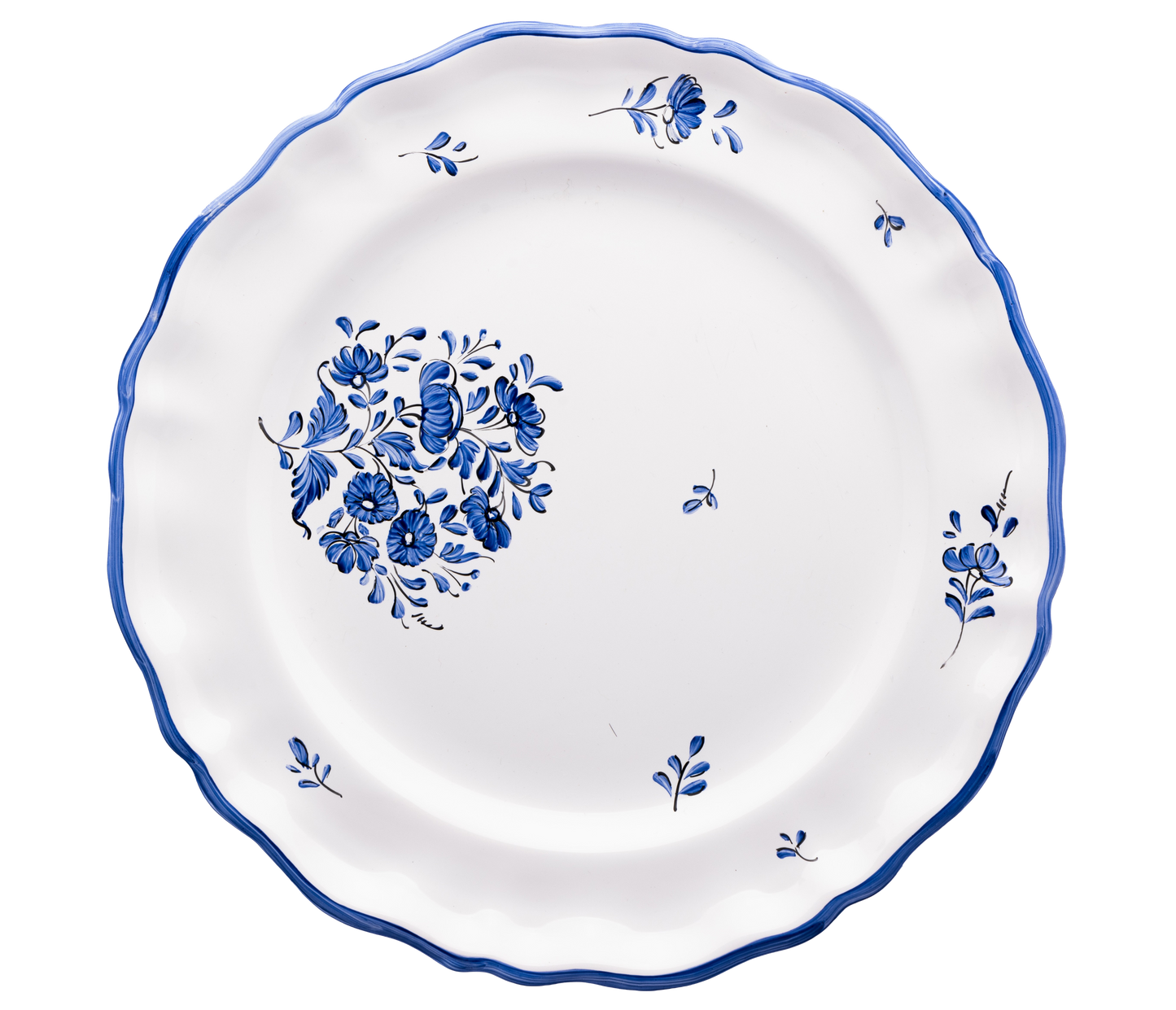 MOUSTIERS DINNER PLATE IN BLUE