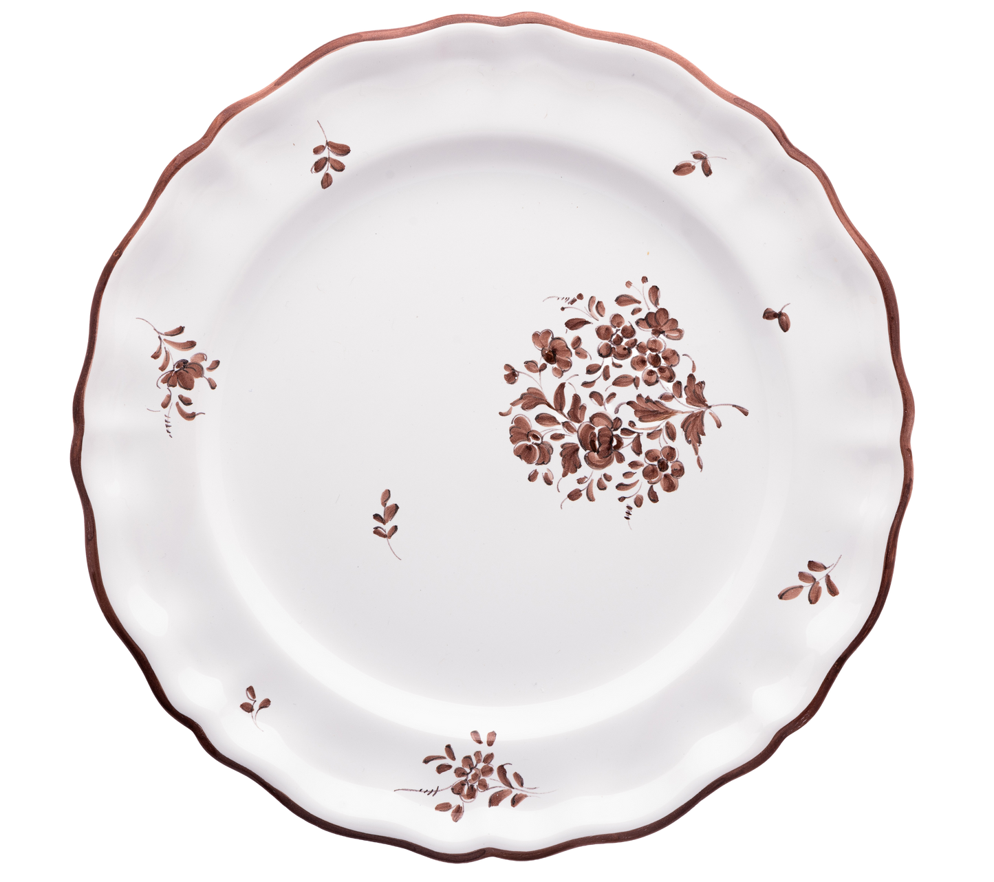 MOUSTIERS DINNER PLATE IN CHOCOLAT