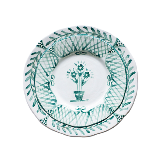 SIMPLY GREEN FLORAL DINNER PLATE