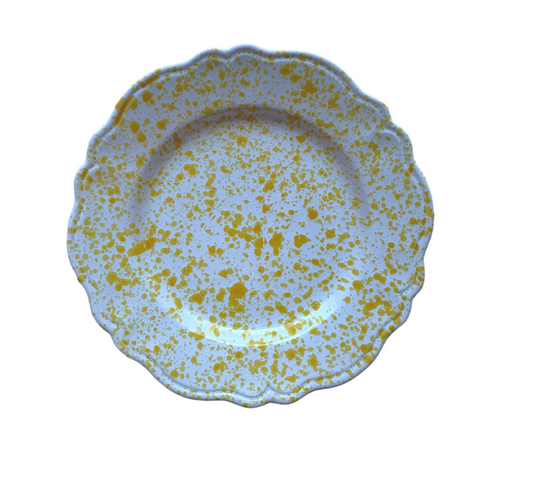 ALPINE SPLATTER DINNER PLATE IN YELLOW