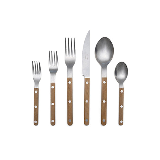 Distressed Teak Flatware - 5 piece set