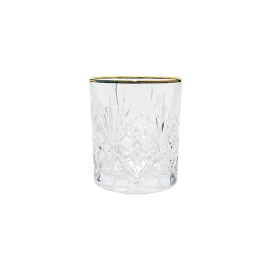 MELODIA | GOLD RIM CRYSTAL HIGH BALL