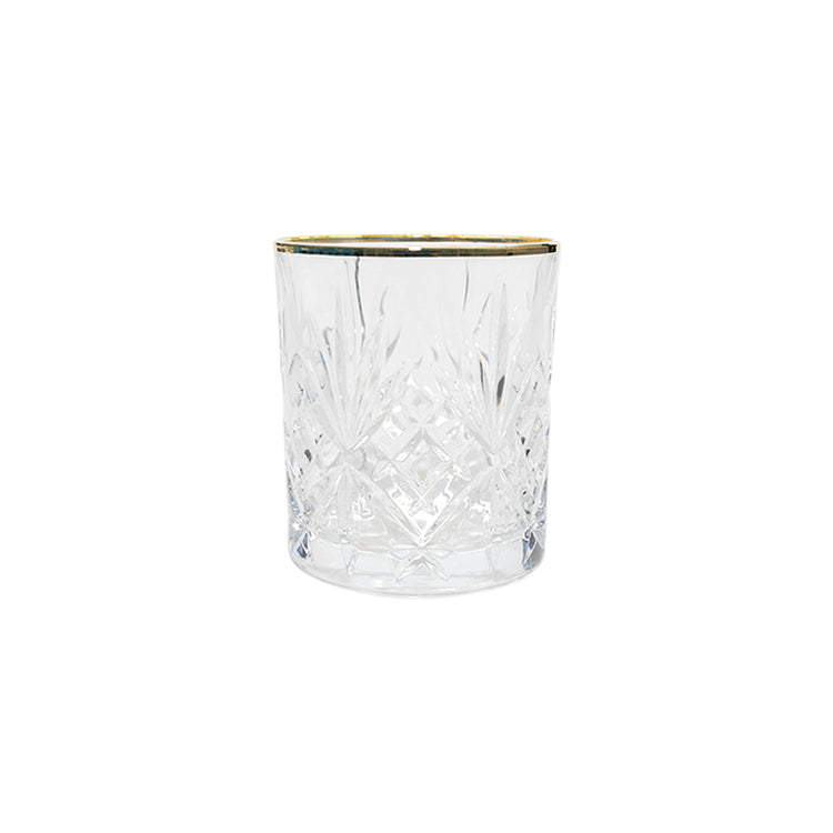 MELODIA | GOLD RIM CRYSTAL ROCKS GLASS – Range by xowyo