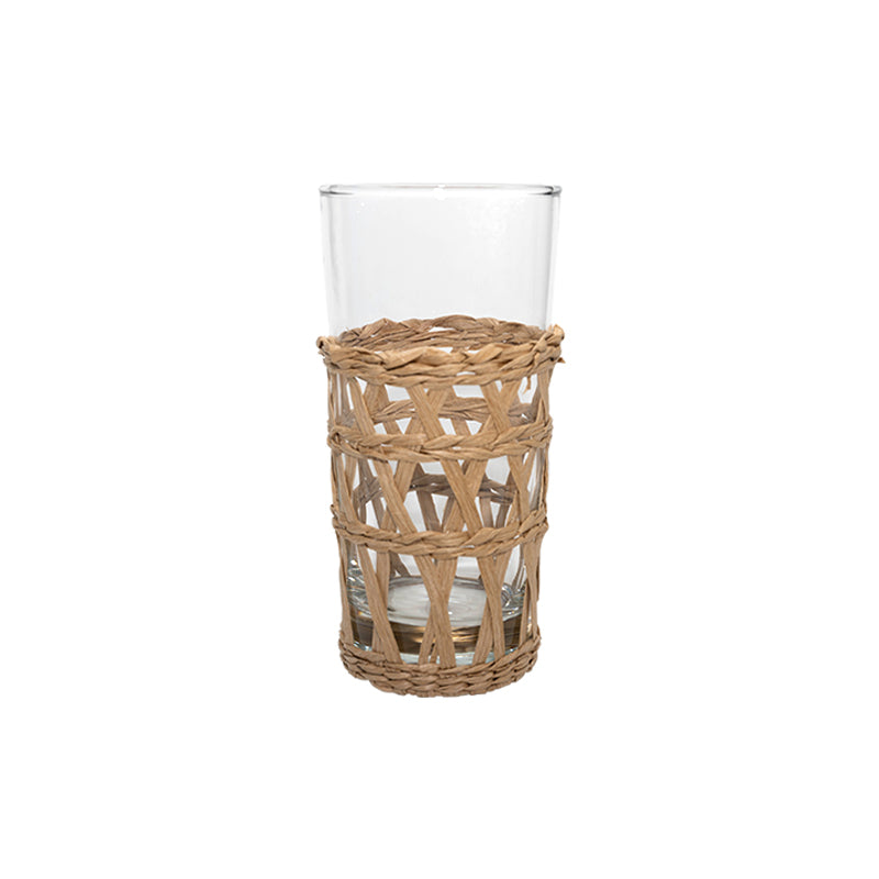 Raffia Iced Tea Glass, Set of 4