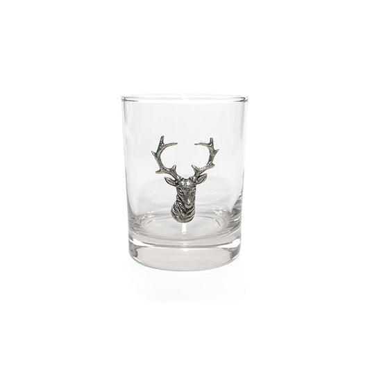 Elk Head Double Old Fashioned Glass