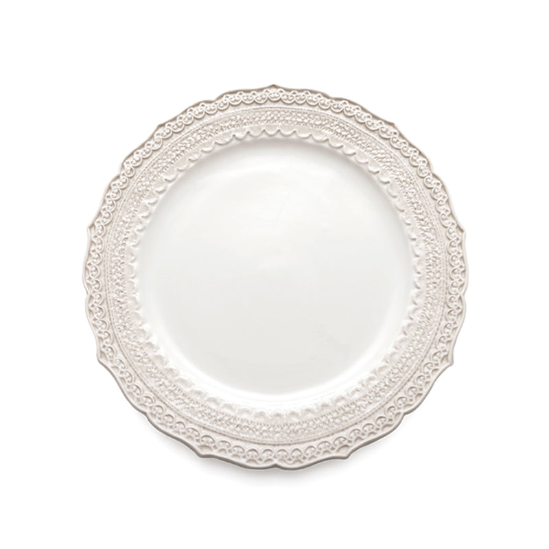 FINEZZA CREAM LACE DINNER PLATE