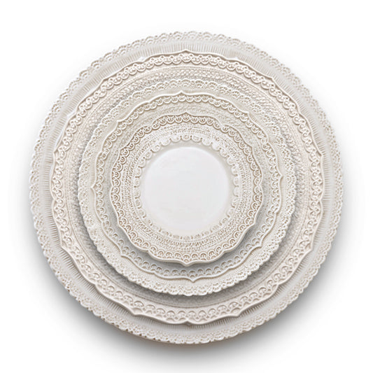 FINEZZA CREAM LACE BREAD PLATE