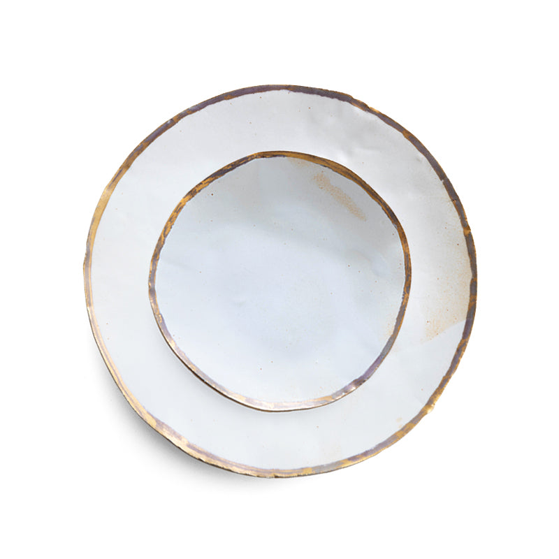 GOLD LUSTER DINNER PLATE - PRELOVED