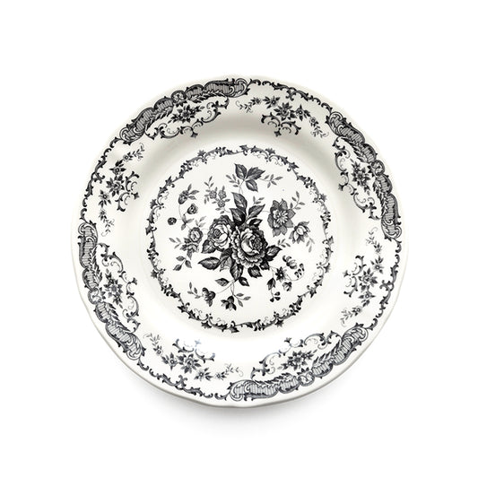 BLACK ROSE DINNER PLATE