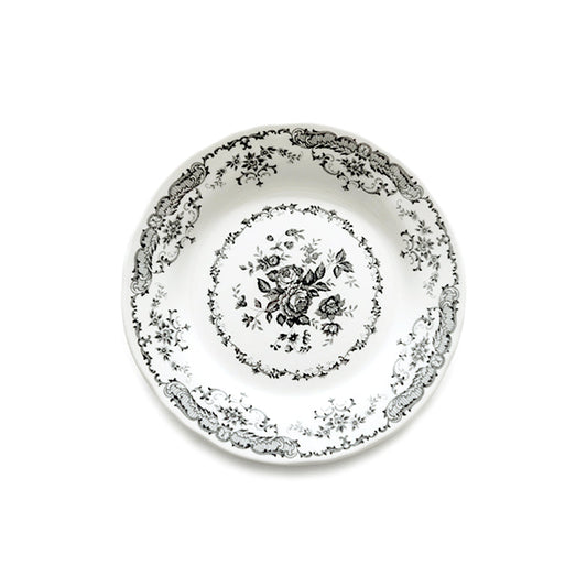 ROSE BLACK SALAD PLATE