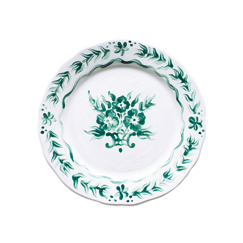 SIMPLY GREEN FLORAL DINNER PLATE