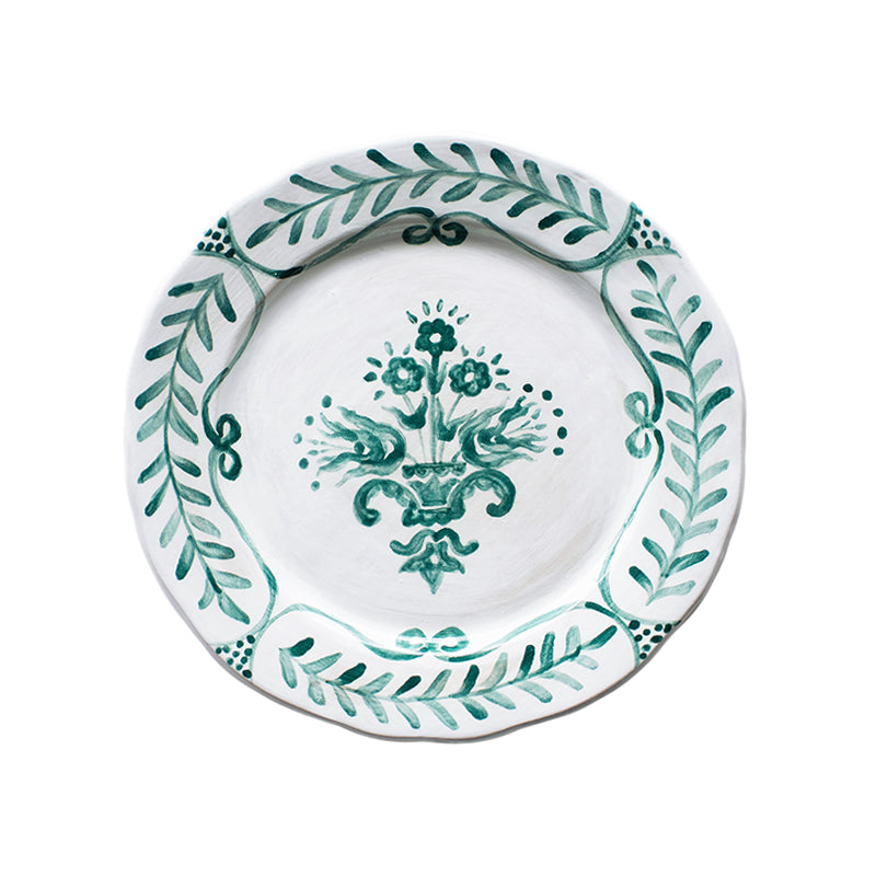 SIMPLY GREEN FLORAL DINNER PLATE