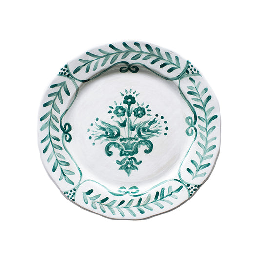 SIMPLY GREEN FLORAL DINNER PLATE