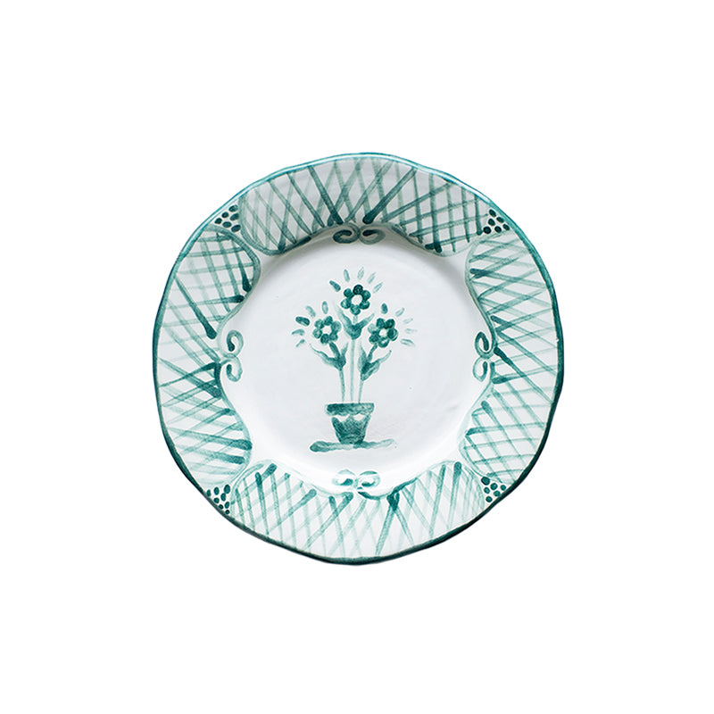 SIMPLY GREEN FLORAL DINNER PLATE