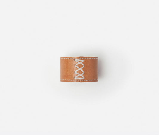 Leather Napkin Ring in Camel